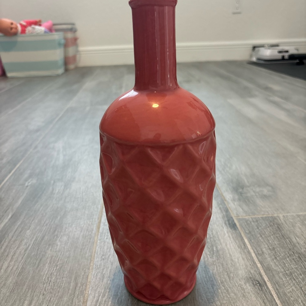 Elegant Pink Ceramic Vase